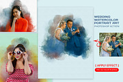 Wedding Watercolor Portrait Action, an Action Add-On by MRI STUDIO (Thumbnail 1 of 12)