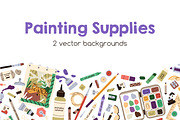 Art supplies background borders, an Education Illustration by Good Studio (Thumbnail 1 of 3)