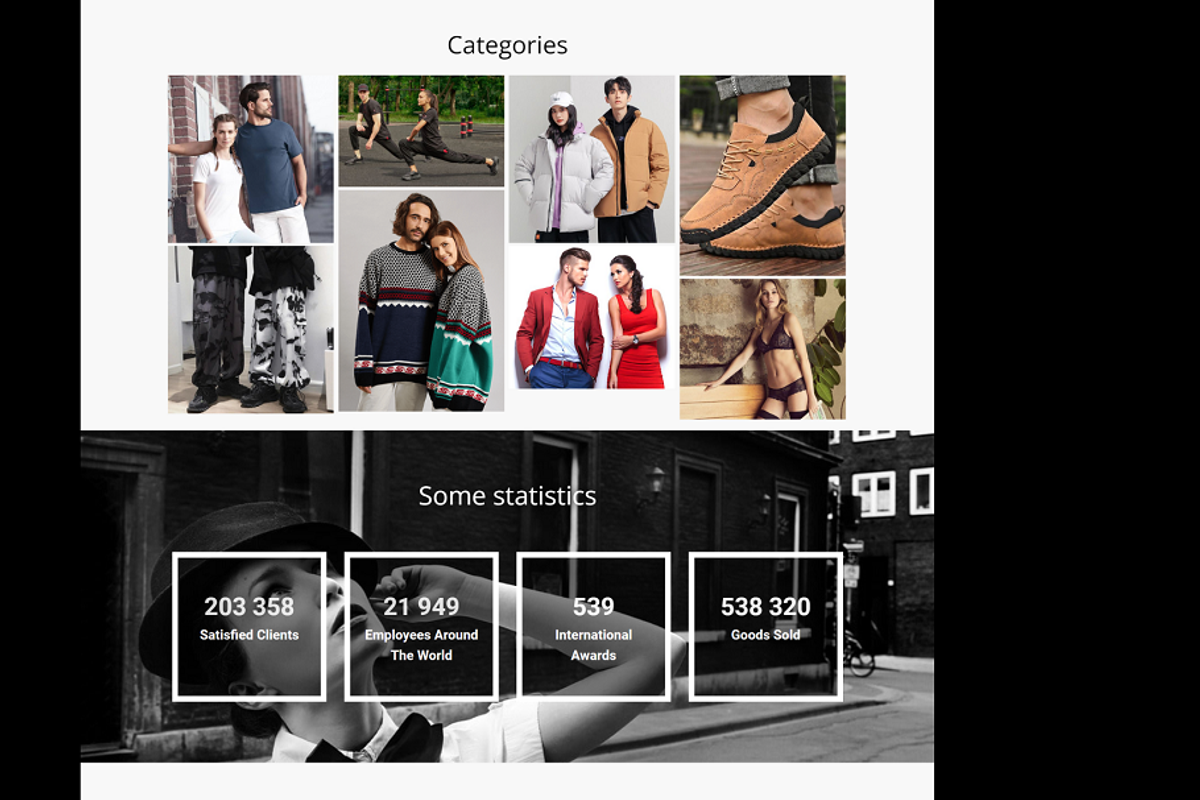 Fashion Store Website template, a HTML Template by Ordasoft (Photo 2 of 3)