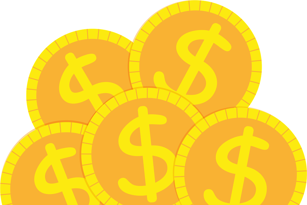 illustration of five gold coins with, a Finance Illustration by JYa_Design
