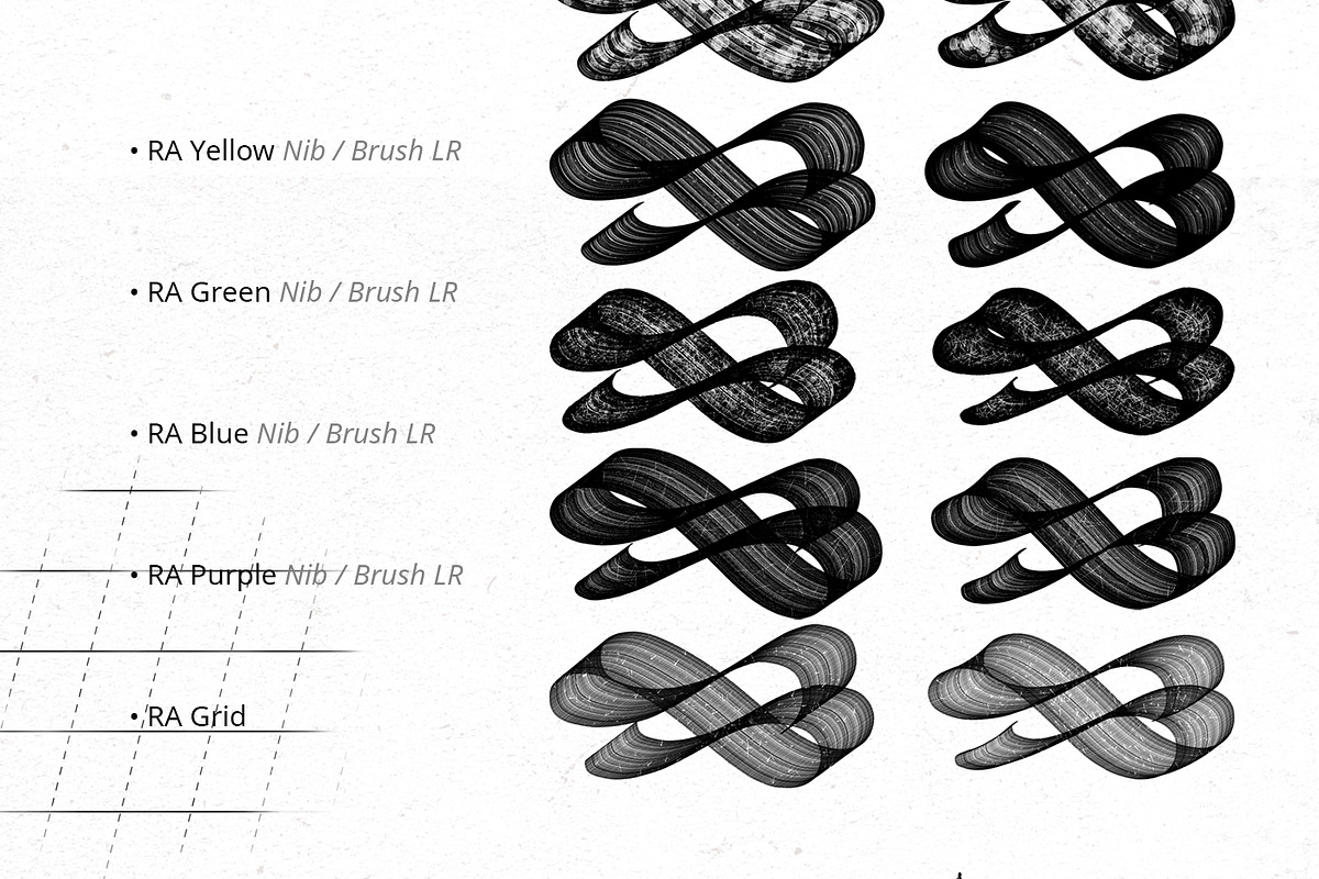 Flat Lettering Brushes. Procreate, a Brush Add-On by Diacritics (Photo 4 of 8)