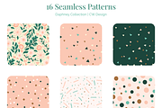 Daphney Florals & Geometric Patterns, a Pattern Graphic by Preyer Design (Thumbnail 2 of 9)