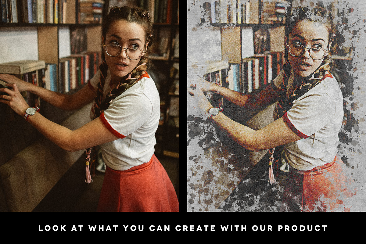 Ink Portrait Volume 02, an Action Add-On by Gromov Design (Photo 2 of 6)