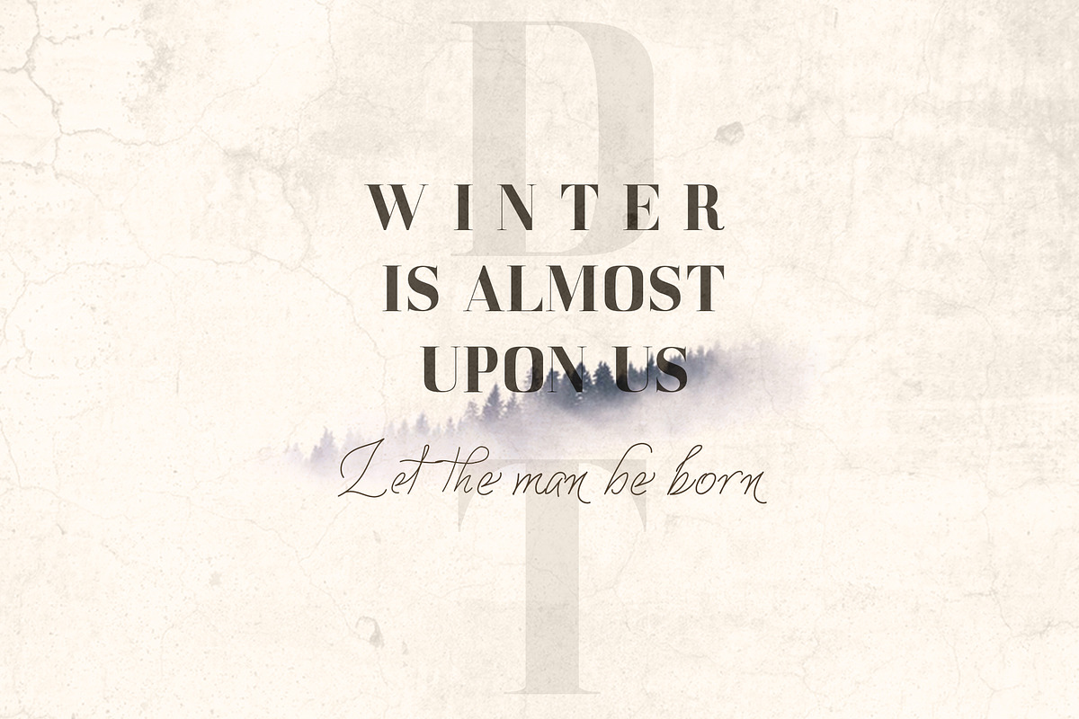 DAENERYS Serif and Script Font Duo preview 3