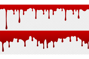 Dripping blood pattern. Isolated, a Background Graphic by Valerie Bodnar