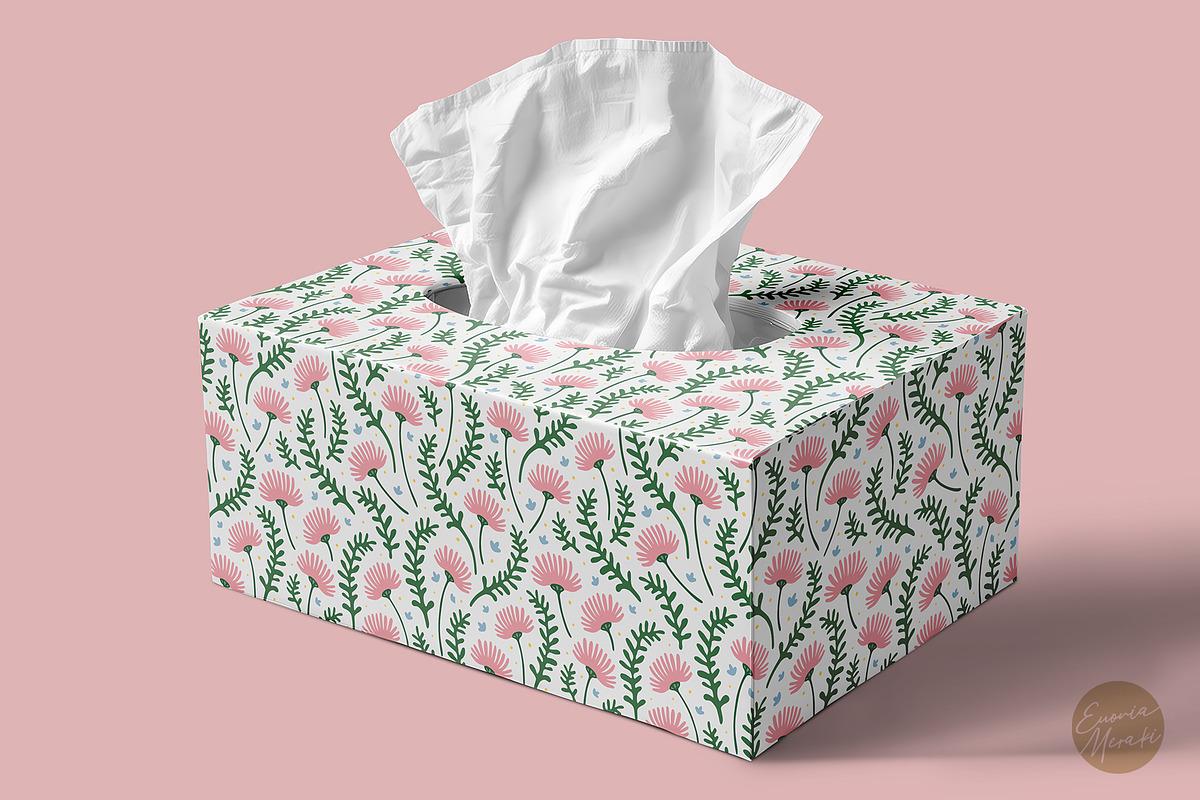 Simple Spring Pattern 01 - Floral, a Pattern Graphic by Euonia Meraki (Photo 6 of 10)
