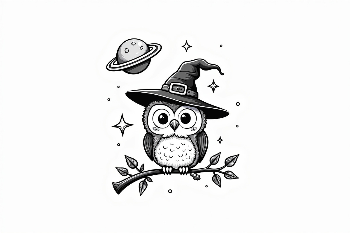 Halloween Illustration Coloring bund, an Illustration by Artivon (Photo 7 of 26)