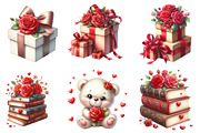 Valentine Rose Sublimation Clipart, an Illustration by Designworld (Thumbnail 4 of 5)