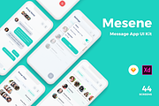 Mesene- Message Ui Kit Mobile App, an UI Kit Template by uicube (Thumbnail 1 of 4)