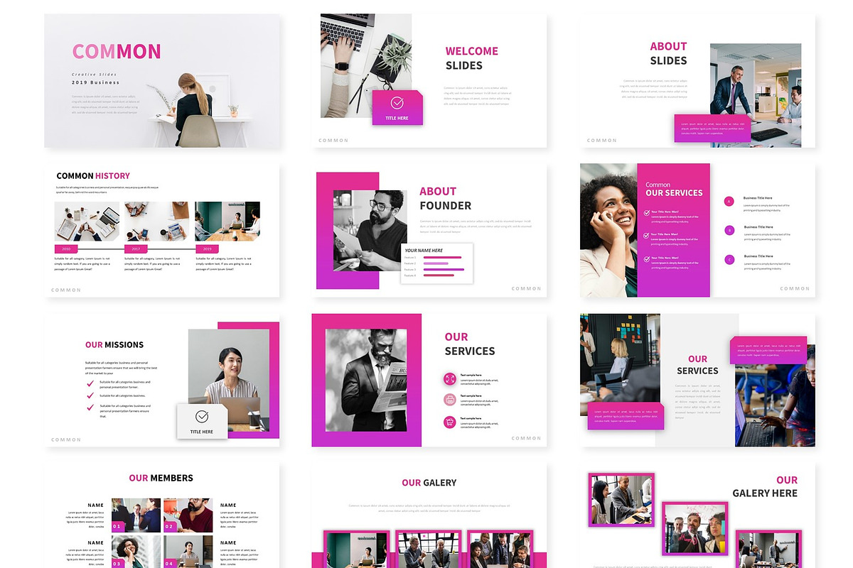 Common - Google Slides Template, a Presentation Template by AQR Studio