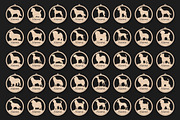 40 Custom Dog Ornaments Laser Files, an Object Graphic by ThemeXDigital (Thumbnail 1 of 9)