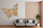 Floral Butterfly Laser Cut Design, a Graphic by Pixels.Craft (Thumbnail 2 of 3)
