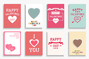 Hand drawn Valentine's Day cards, a Background Graphic by ExpressShop (Thumbnail 1 of 4)