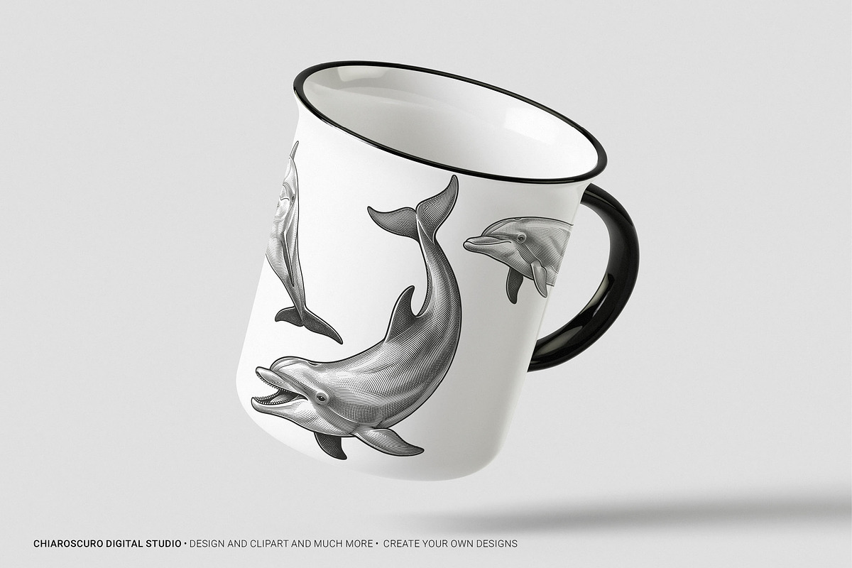 Mediterranean Sea Vector Clipart Set, an Animal Illustration by Pingebat (Photo 11 of 15)