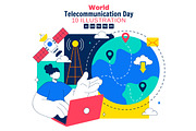 10 World Telecommunication Day, a Technology Illustration by denayunebgt (Thumbnail 1 of 4)