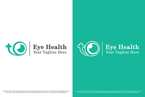 Eye health clinic logo template