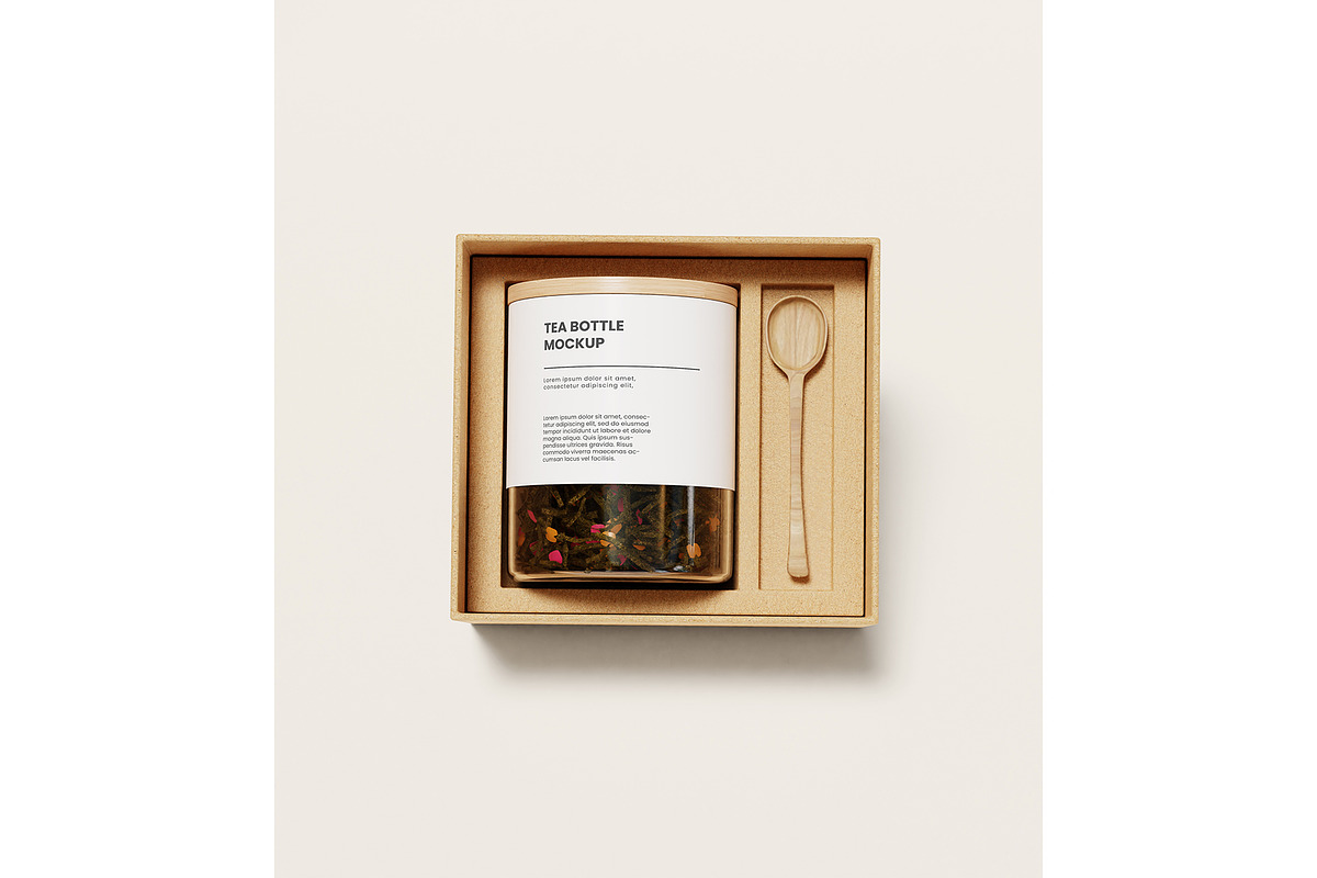 Tea Glass Bottle Jar Mockup, a Cups & Container Mockup by mockupocka (Photo 8 of 10)