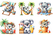 Summer Koala Sublimation Clipart, a Seasonal Illustration by DreamArtGraphic (Thumbnail 2 of 4)