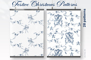 Festive Christmas patterns, a Decorative Illustration by LanaDzi (Thumbnail 9 of 25)