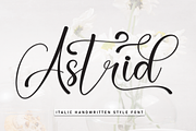 Astrid | Script Font, a Handwritten Font by Scratchones (Thumbnail 1 of 9)