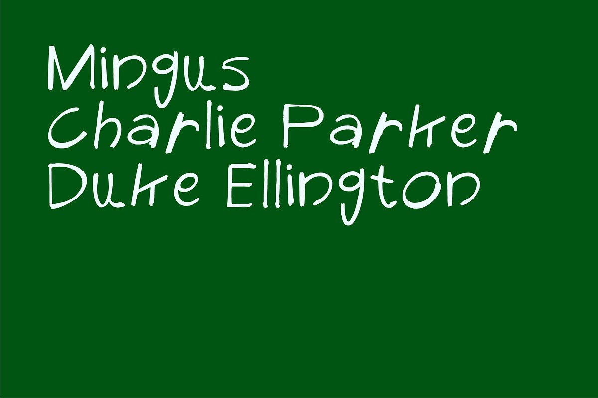 Jazz - A Musical Hand-drawn Typeface, a Handwritten Font by PlayFont Studio (Photo 2 of 4)