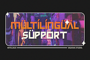 Atmara Futuristic Font, a Sans Serif Font by Vadovastd (Thumbnail 4 of 8)