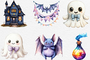 Pastel Halloween Clipart, an Illustration by Black Bird Studio (Thumbnail 5 of 6)