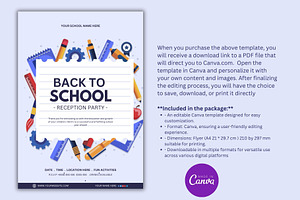 Editable Back to School Flyer Design, a Marketing Template by Mishek Munene