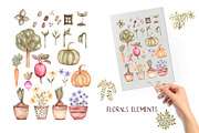 Watercolor Garden Collection, a Work Illustration by MayaNavits (Thumbnail 4 of 13)