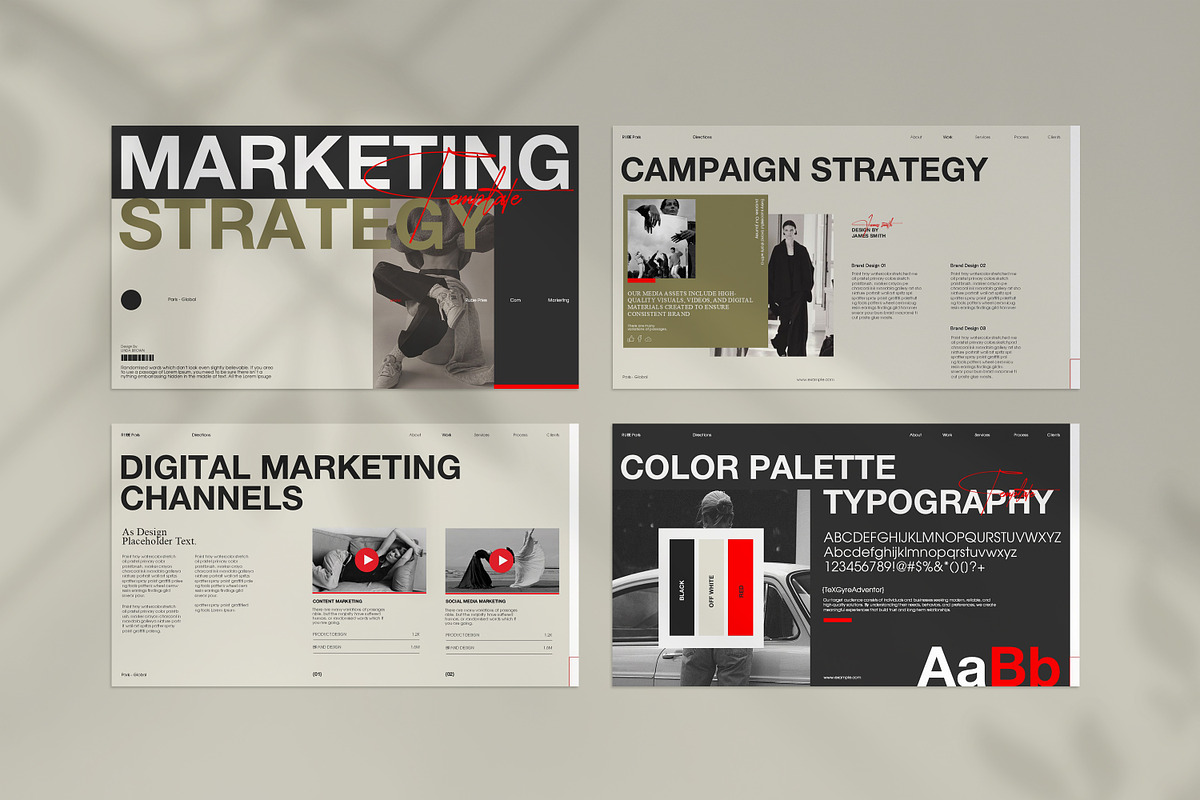 Marketing Strategy Template, a Presentation Template by CreativexGenius (Photo 6 of 11)