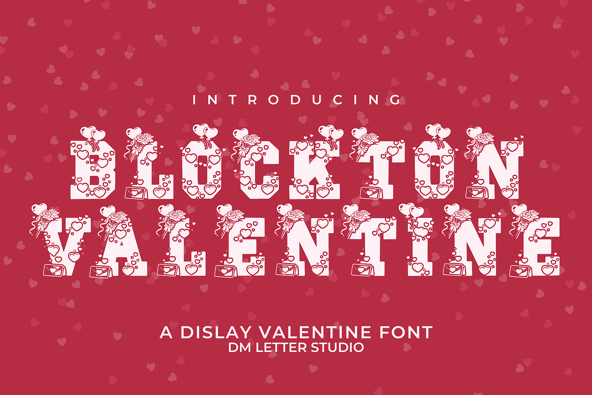 Blockton Valentine, a Serif Font by Dm Studio (Photo 1 of 10)