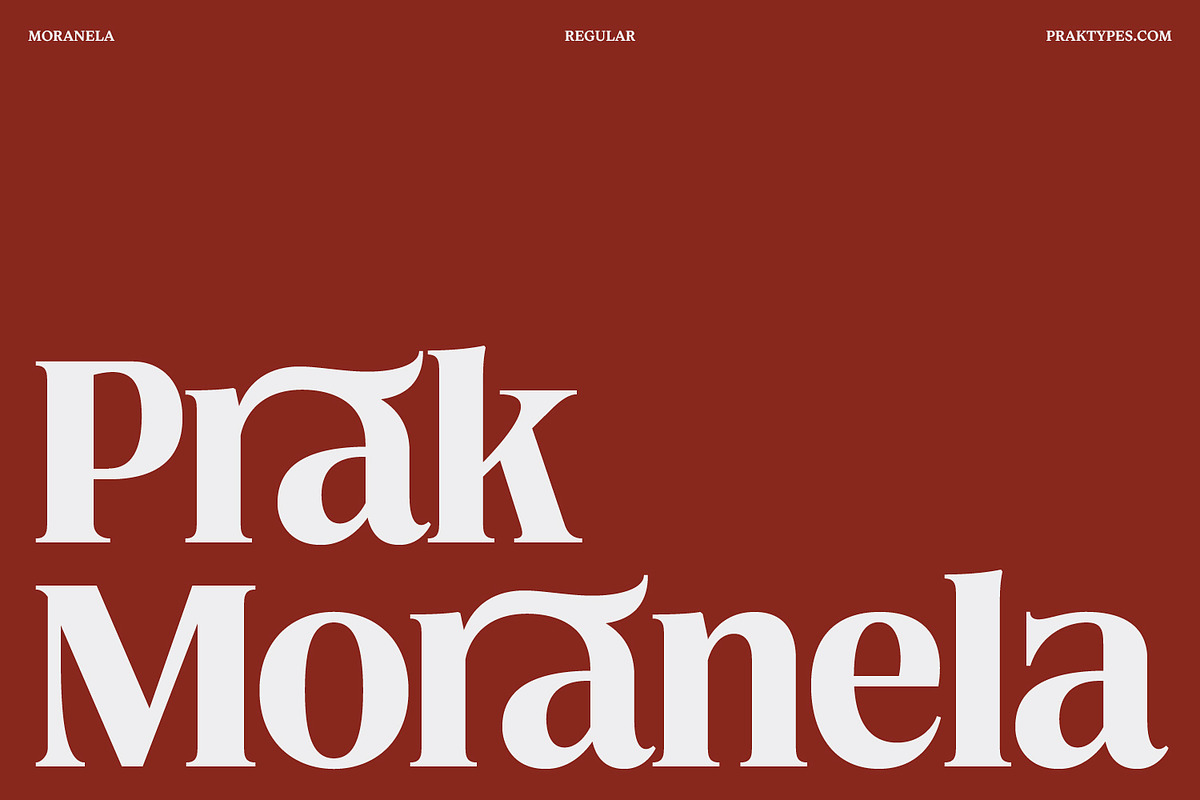 PRAK Moranela - Timeless Display, a Serif Font by Healltica.std (Photo 1 of 20)