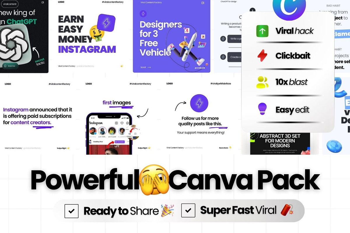 Carousel Canva Templates For IG, a Social Media Template by Virall (Photo 3 of 10)