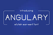Angulary - Modern Typeface, a Sans Serif Font by Made by Cap (Thumbnail 1 of 3)