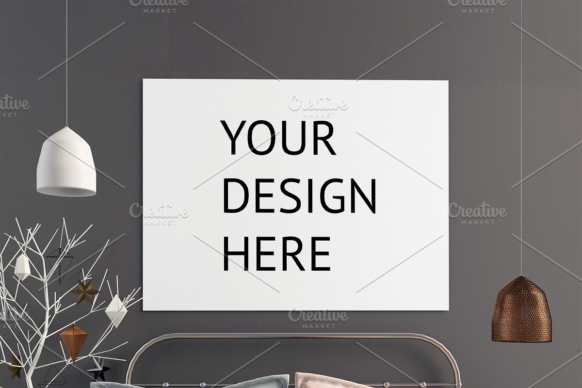 15 bedroom poster mock up, a Household Mockup by ChromiumHeart (Photo 3 of 17)