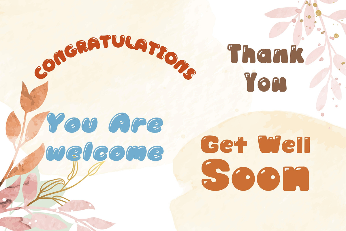 20 Display Bubble Fonts Bundle, a Handwritten Font by ZoloDesignHub (Photo 8 of 8)