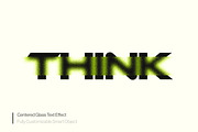 Centered Glass Text Effect (PSD), a Layer Style Add-On by Posterfello (Thumbnail 1 of 3)