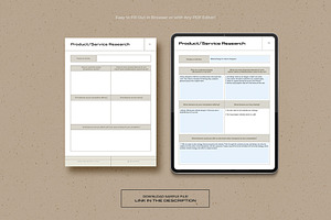 Interactive Business Strategy Sheets