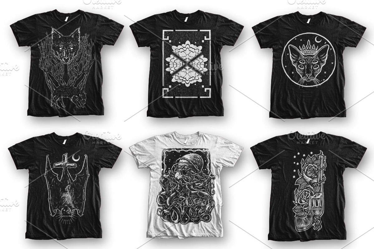 100 T-Shirt Designs Super Collection, an Animal Illustration by Design by sebrodbrick (Photo 4 of 35)