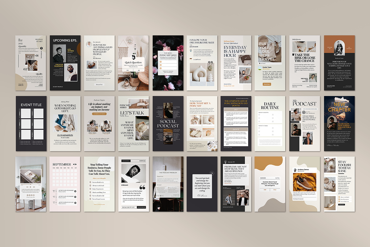 Instagram Podcast Expert CANVA, a Social Media Template by Analogi Studio (Photo 11 of 16)
