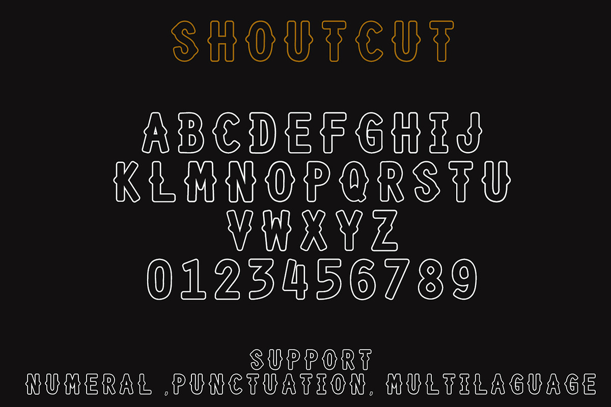 Shourtcut Vintage Bundle Font preview 7