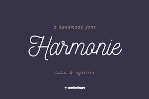 Harmonie Cursive Display Font