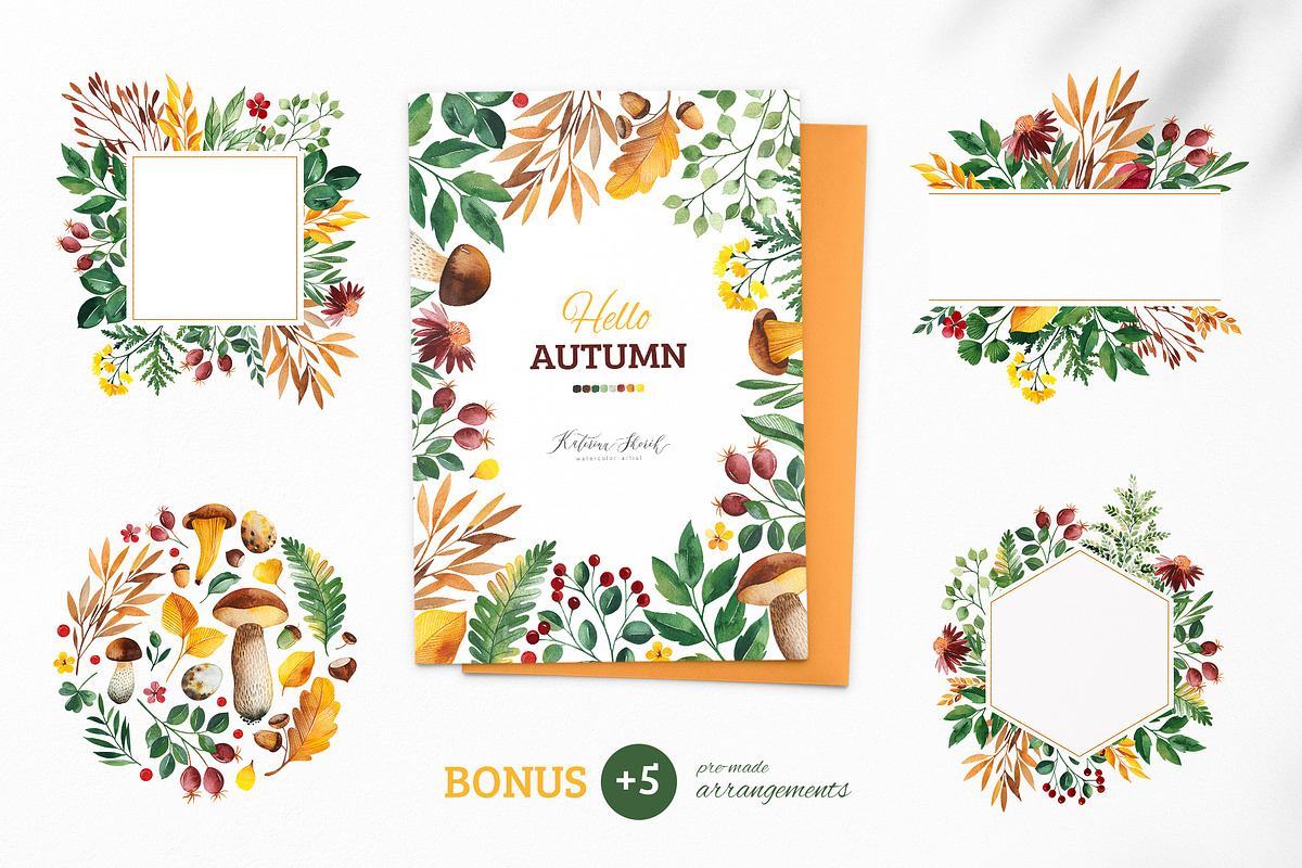 Hello, Autumn, a Decorative Illustration by Kate_Rina (Photo 3 of 4)