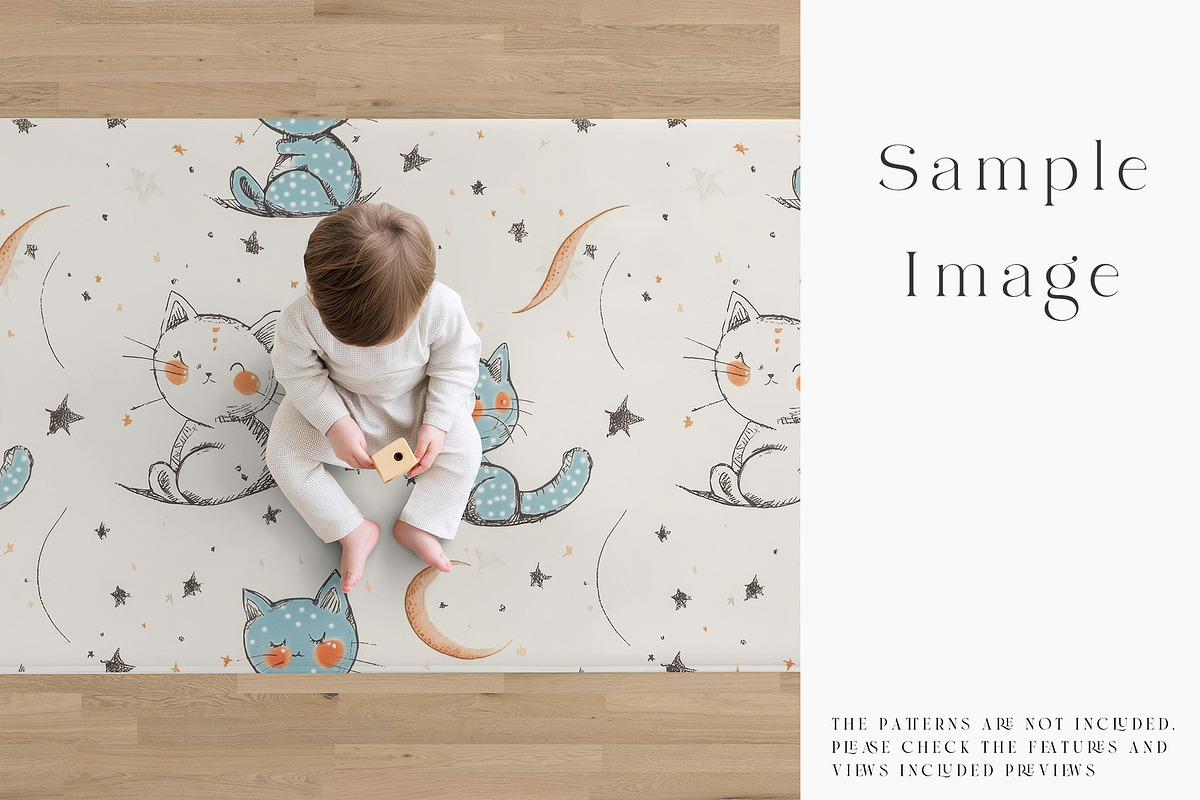 Baby Playmat Mockups 2 Shapes, a Product Mockup by mock-ups (Photo 25 of 50)