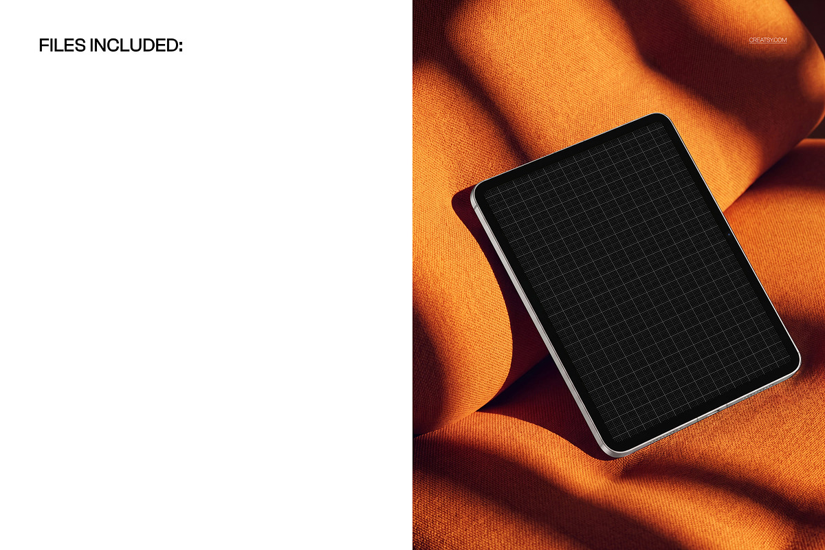 iPad Pro on Sofa Mockup, an iPad Mockup by creatsy5 (Photo 2 of 4)