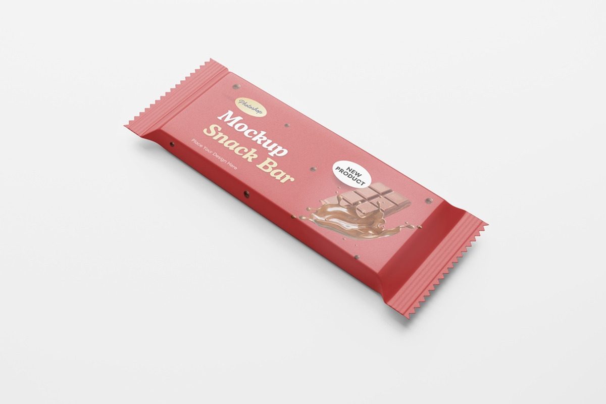 Snack Bar Mockup, a Packaging Mockup by Graphic Deal (Photo 6 of 7)