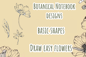 Botanical Notebook Template Editable