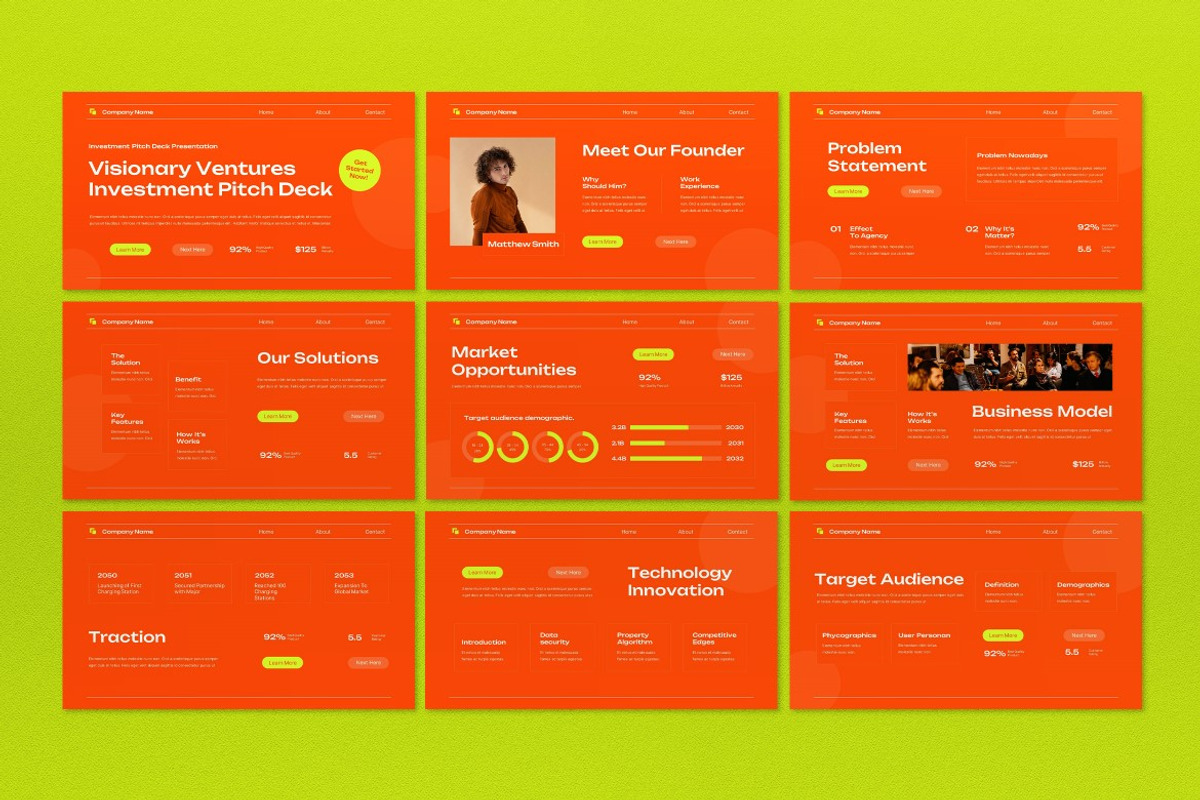 Orange Business Investment Keynote, a Presentation Template by graphicook (Photo 4 of 8)