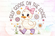 Silly Goose on the Loose PNG, an Illustration by Sublimation Artist (Thumbnail 1 of 6)