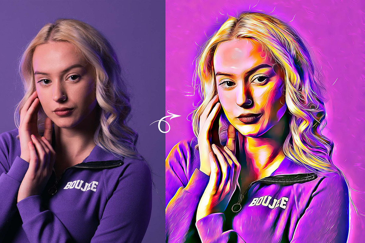 Speed Oil Painting Photoshop Action, an Action Add-On by MRI STUDIO (Photo 7 of 17)